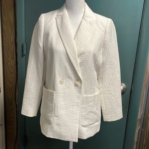 Talbots white/ivory summer weight blazer